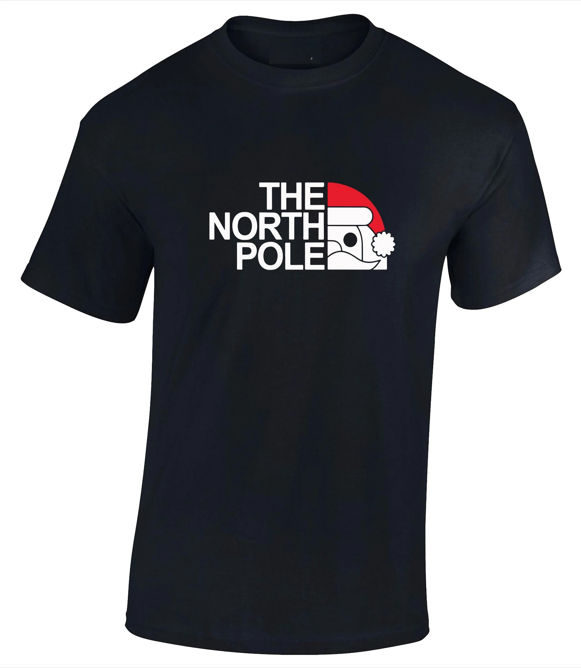 Camiseta navideña The North Pole, divertida camiseta navideña de lujo de alta gama para hombres y mujeres, Top Y2k