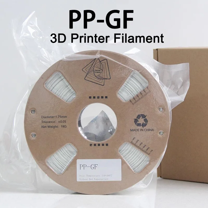 

PP - нить для 3D-принтера GF, высокая прочность, высокая прочность, низкая гарантия, белая, 850 г, расходные материалы для 3D-принтера