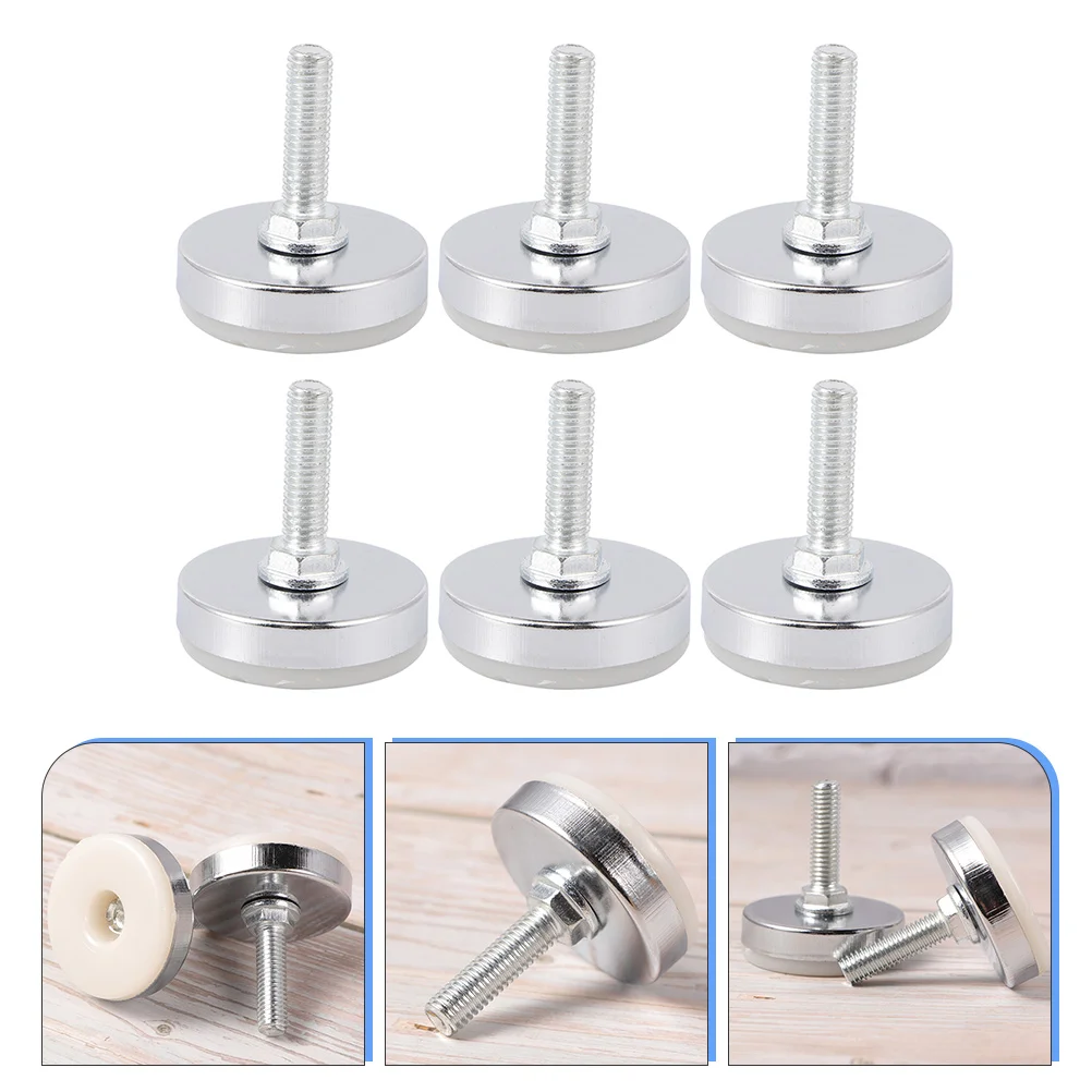 

6pcs Adjustable Furniture Levelers Heavy Levelers For Furniture Duty Floor Protectors For Home Table Leg Corner Fixing Tool