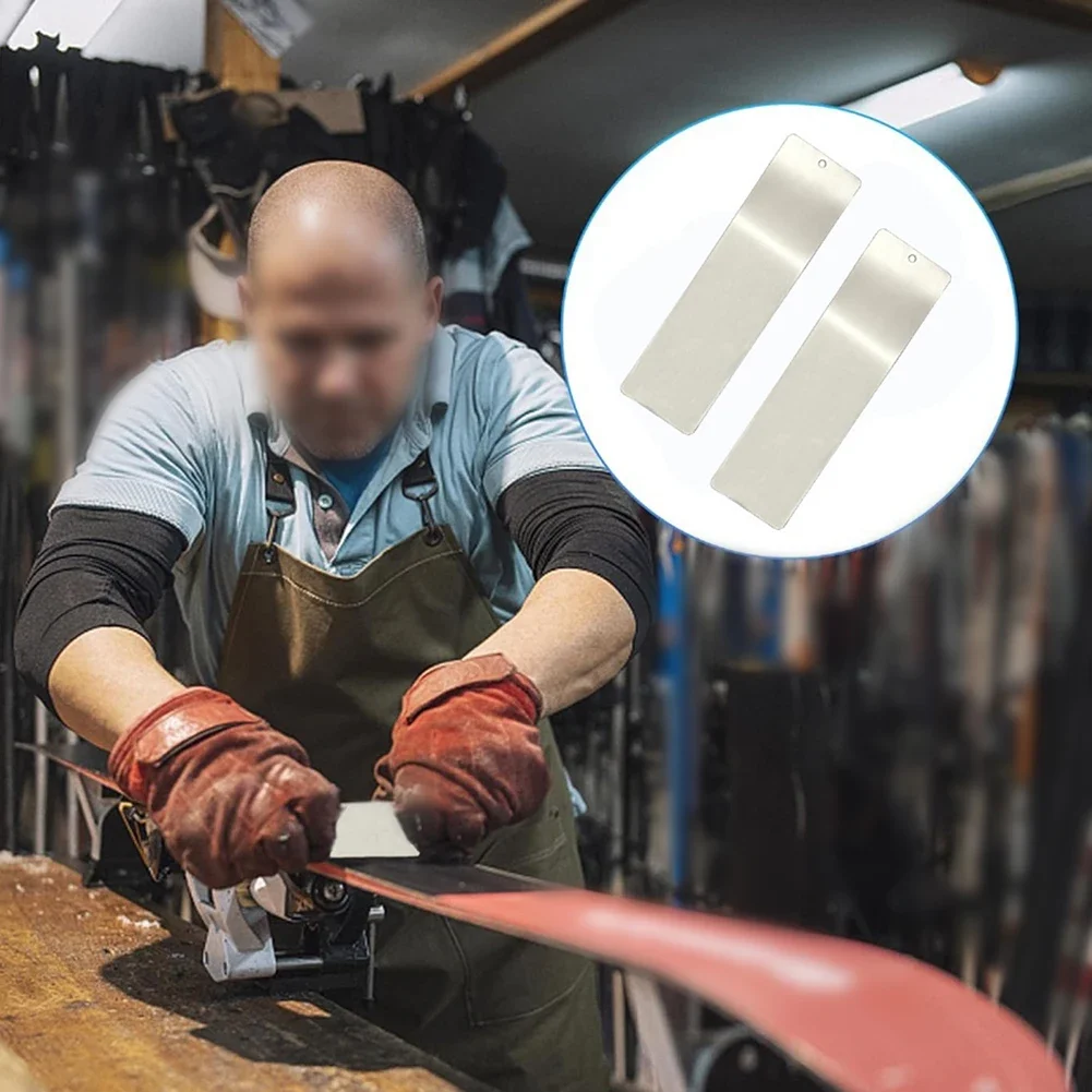 

Набор из 2 скребков для воска для сноуборда из нержавеющей стали, 23x6 см, инструмент для нанесения воска для лыж, для очистки и улучшения работы сноуборда