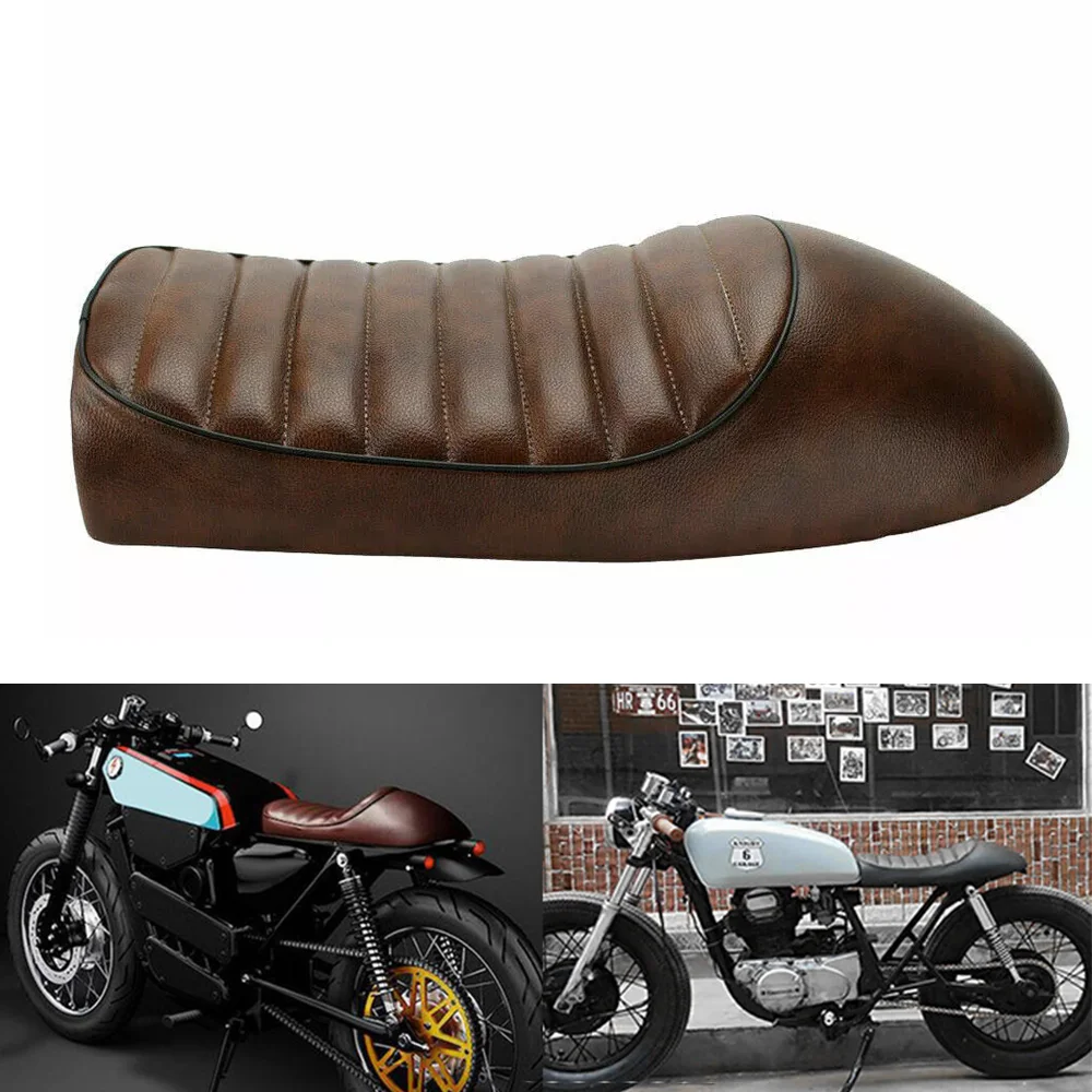 

Saddle Seat Motorcycle Brown Vintage AU Durable Fit For Honda bikes