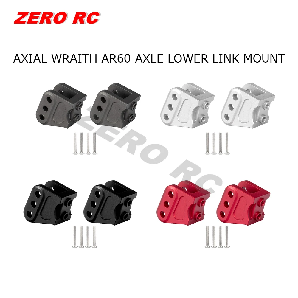 2PCS CNC ALUMINUM FRONT REAR AR60 AXLES LOWER SHOCK LINK MOUNT Fit RC 1/10 TRUCK AXIAL WRAITH RR10 AX10 90018 90045