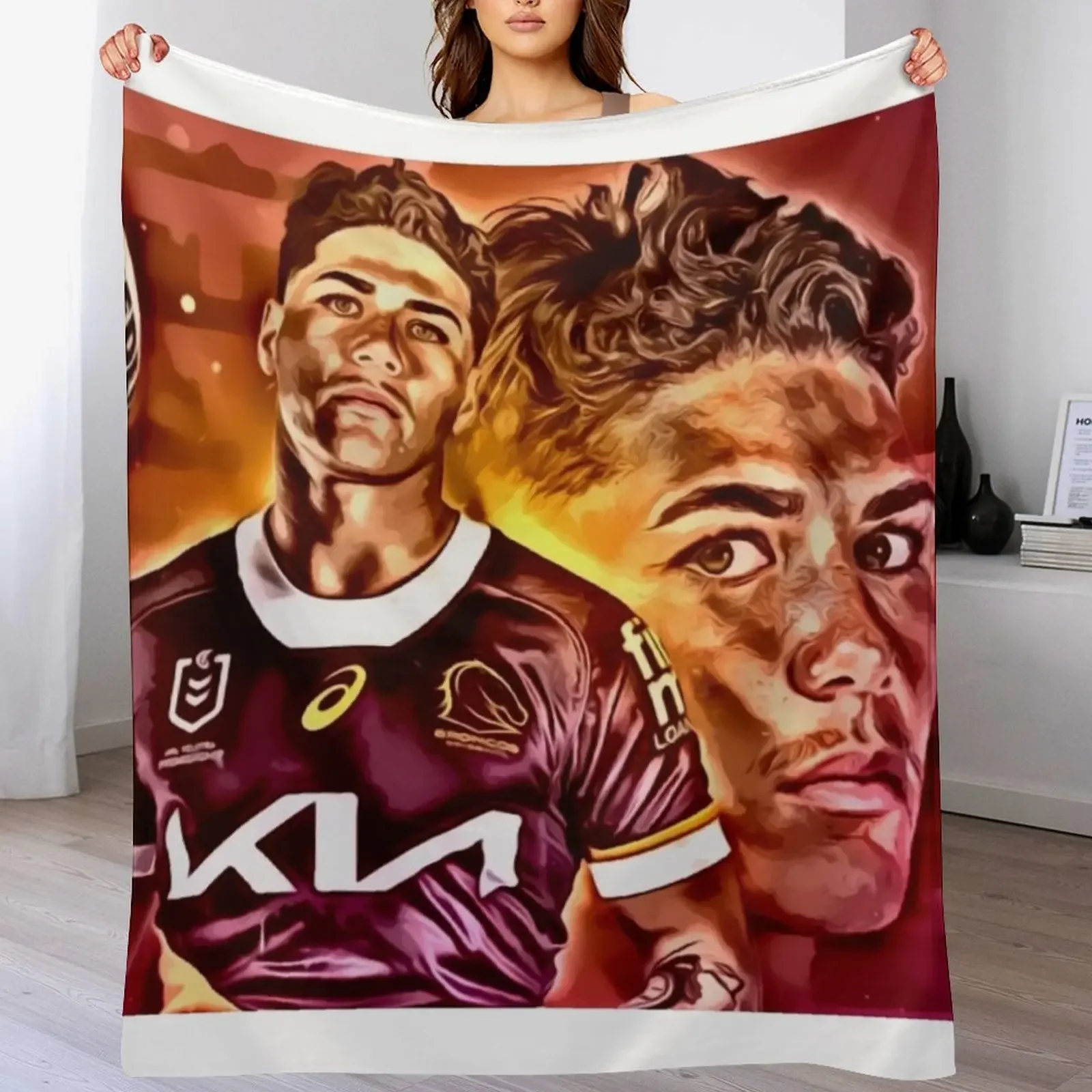 

Reece Walsh Throw Blanket Warm Accent Blanket for Living Room Decoration