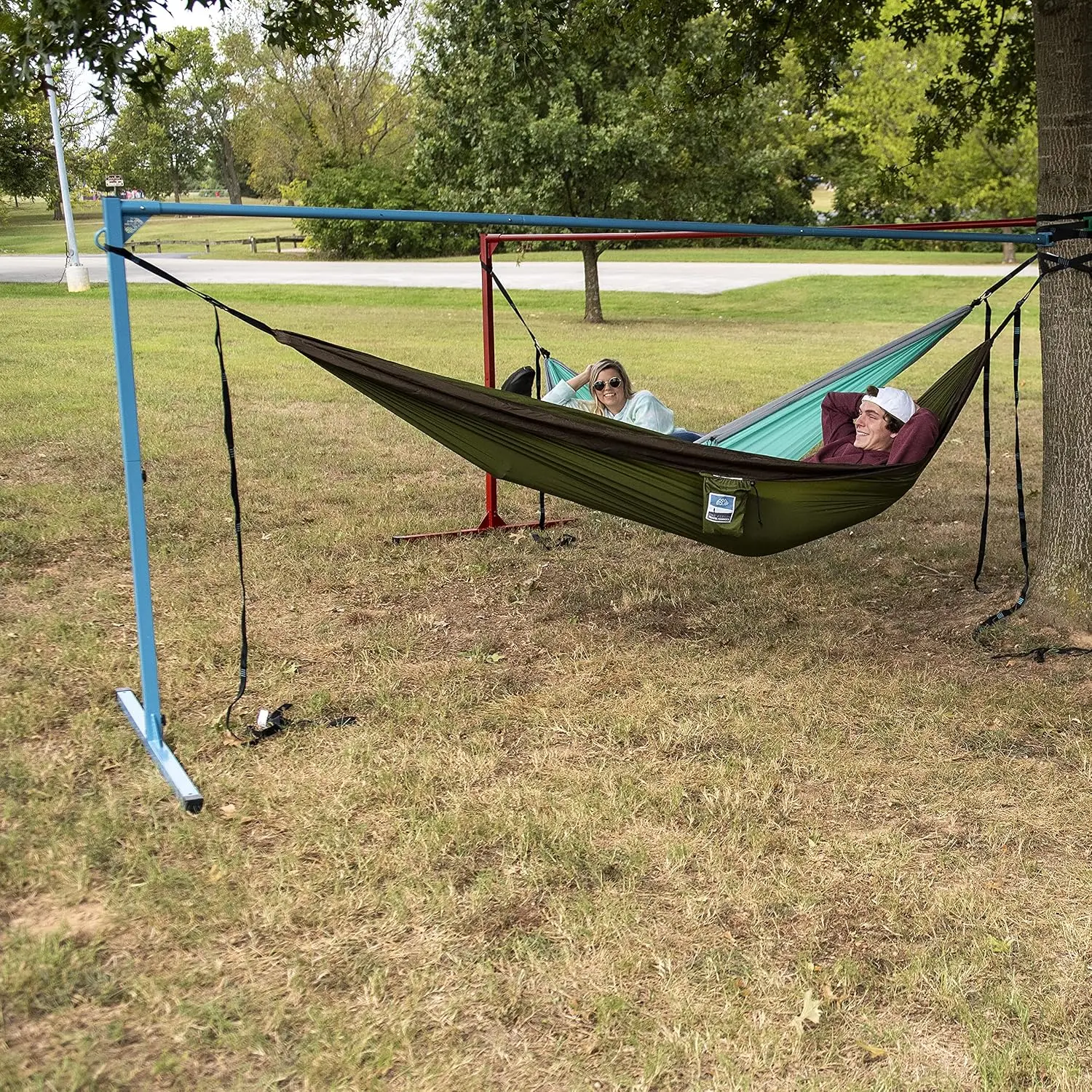 Single Point Portable Hammock Stand for Camping & Outdoor Lounging, 400lbs Capacity, Customized