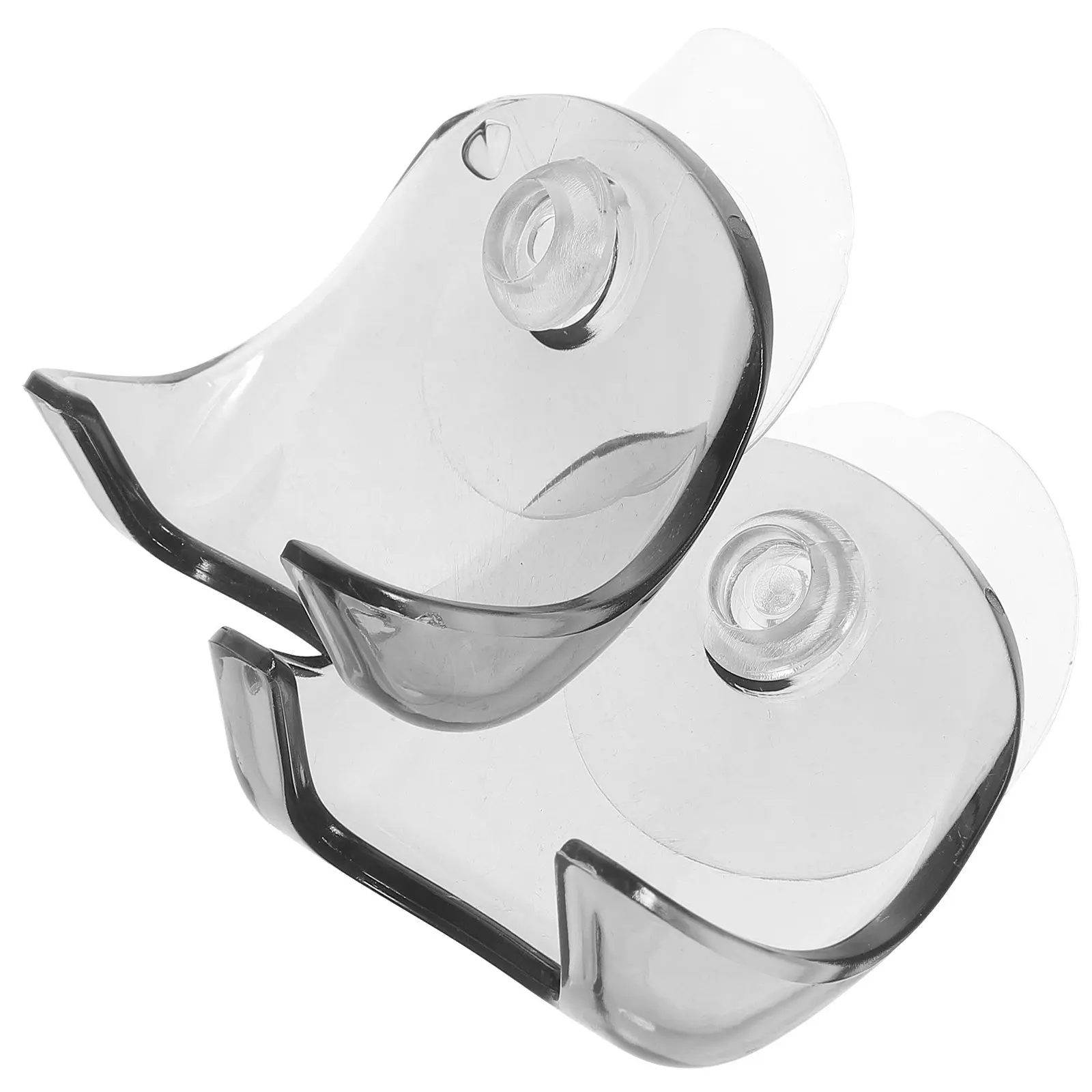 2Pcs Holder Rack Grey Suction Cup Bathroom Wall Shower Shaver Hook Razor Rack Razor Holders Plastic Widely Applicable