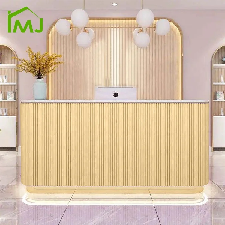 Salon Reception Desk Front Desk Modern Commercial Furniture Checkout Counter