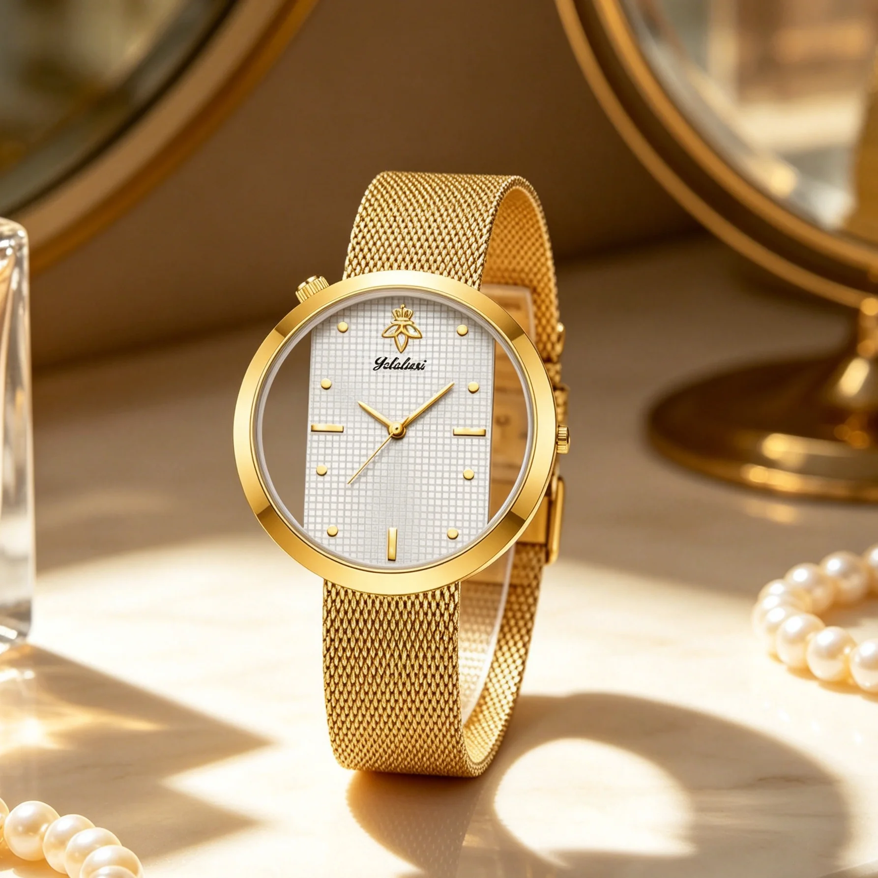 YaLaLuSi 패션 심플 골드 메쉬 여성용 시계 슬림 - Luxury Watch Gift For Her 리뷰 및 가격