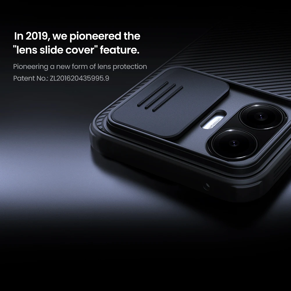 Nillkin for Xiaomi Poco F7 5G CamShield TPU Case with Magnetic Anti-Slip Shockproof Shell Sliding Lens Window Protective Cover