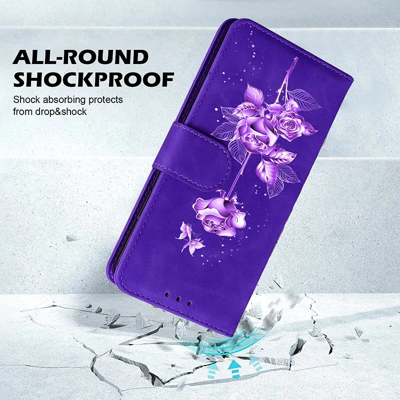 Magnetyczne skórzane etui z klapką dla Samsung Galaxy S25 Edge S23 S24 S25 PLUS S23 S24 FE S21 s22 S23 s24 S25 Ultra Wallet Stand Cover