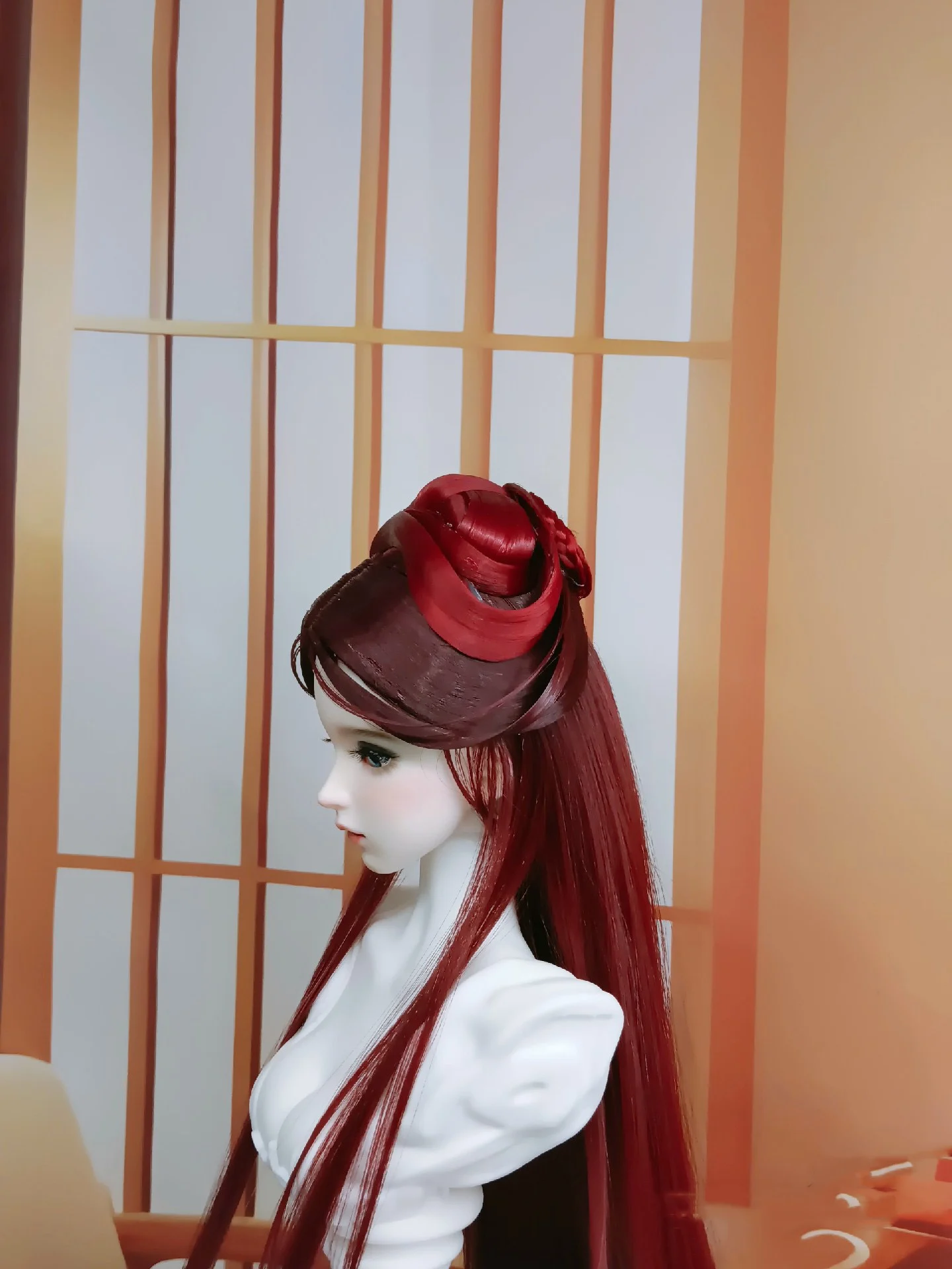 1/6 1/4 1/3 Costume antico parrucca BJD Hanfu fata capelli lunghi parrucche retrò per BJD/SD YOSD MSD SD13 ragazza accessori per bambole SSDF C2503