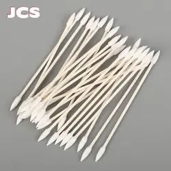 25pcs Disposable Cotton Swab Pointed Dust-free Cotton Swab Cosmetics Permanent Makeup Ear Jewelry Clean Sticks Tip Head