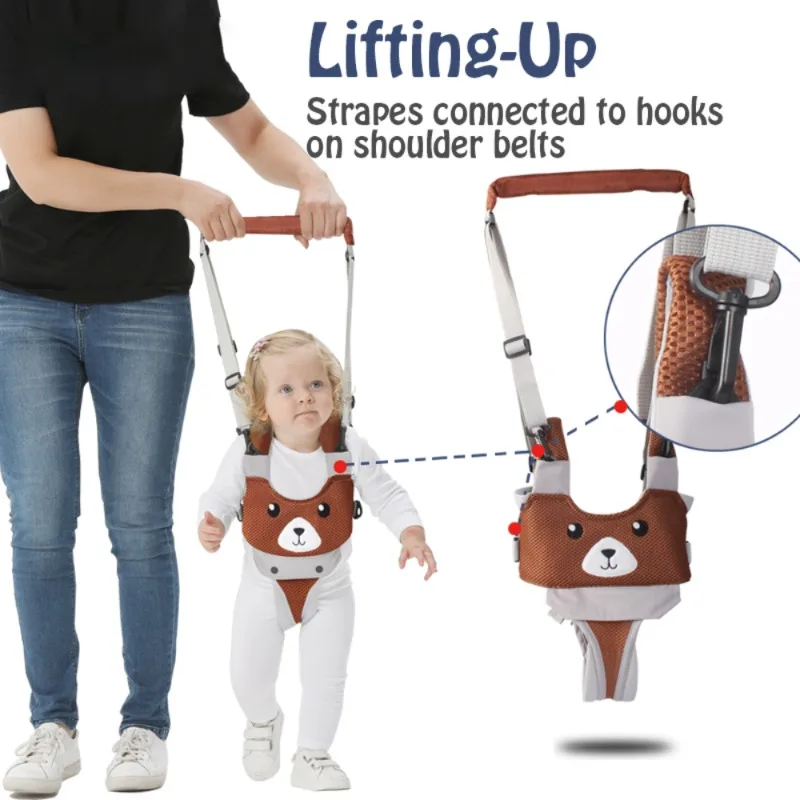 Cartoon Toddlers Walker Stuff Walking Learning Belt Toddlers imbracatura di sicurezza staccabile Anti-perso Band Lovely Kid Keeper buttafuori