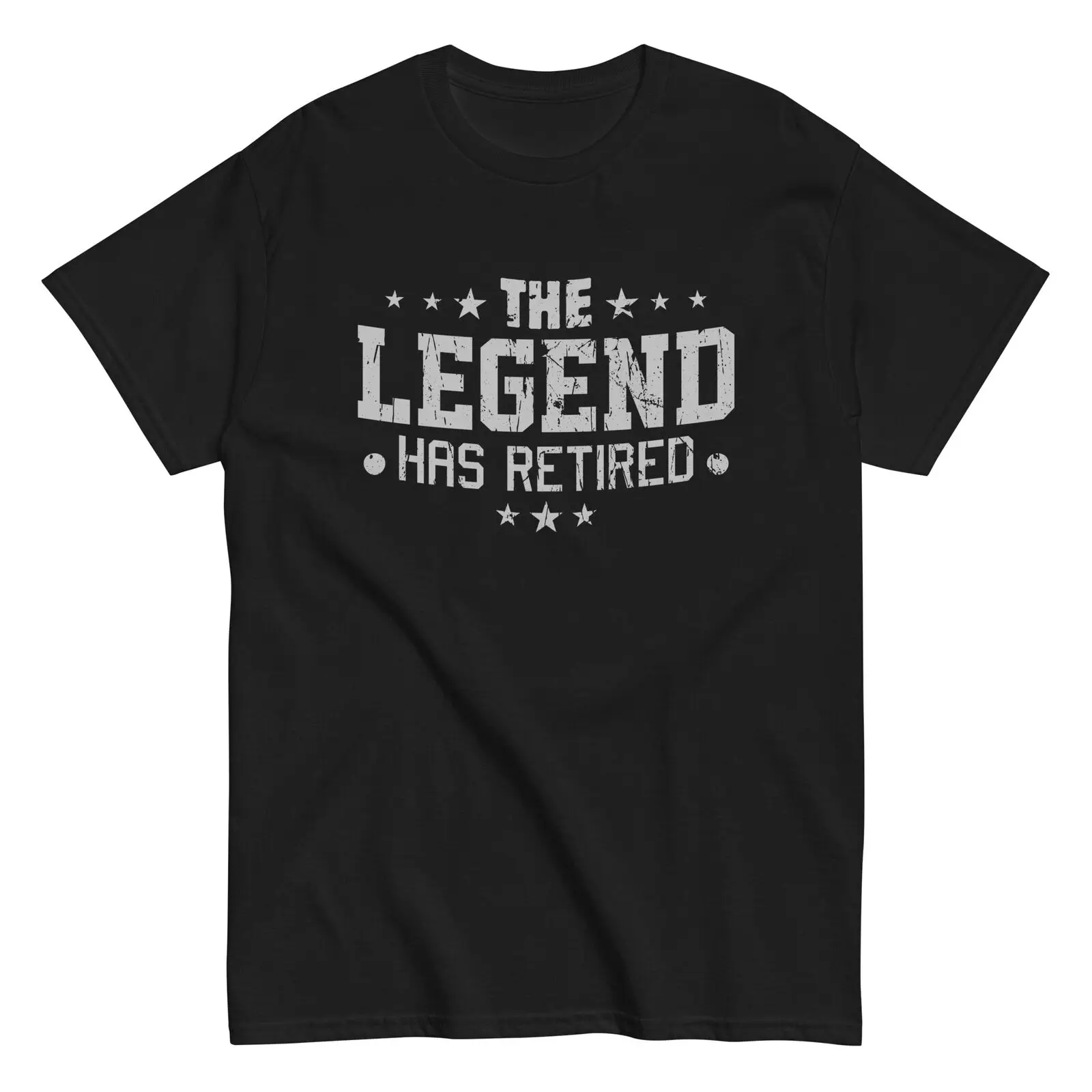 

Мужская хлопковая футболка The Legend Has на пенсию, рубашка в подарок на пенсию