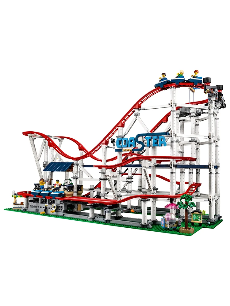4124 Stuks Achtbaan Bouwstenen Groot Model Speelgoed Compatibel Met Set 10261 Volwassenen Verjaardag Kerstcadeaus - afbeelding 2
