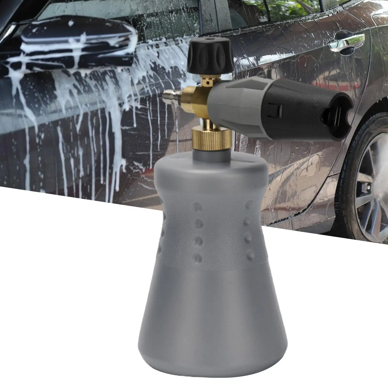 

Car High Pressure Washer Foam Sprayer Adjustable Accessory Soap Dispenser Bottle for Vehicle Home Cleaning Versatile