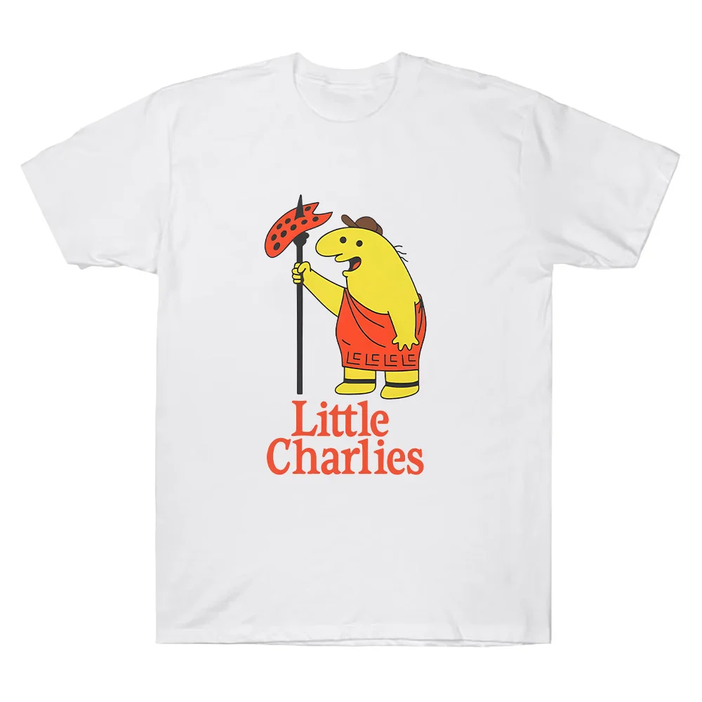 Little Charlie's Funny Meme T Shirts Smiling Friends Merch T-shirt Women Men Cotton Clothes Unisex Casual Tees Cartoon Print Top