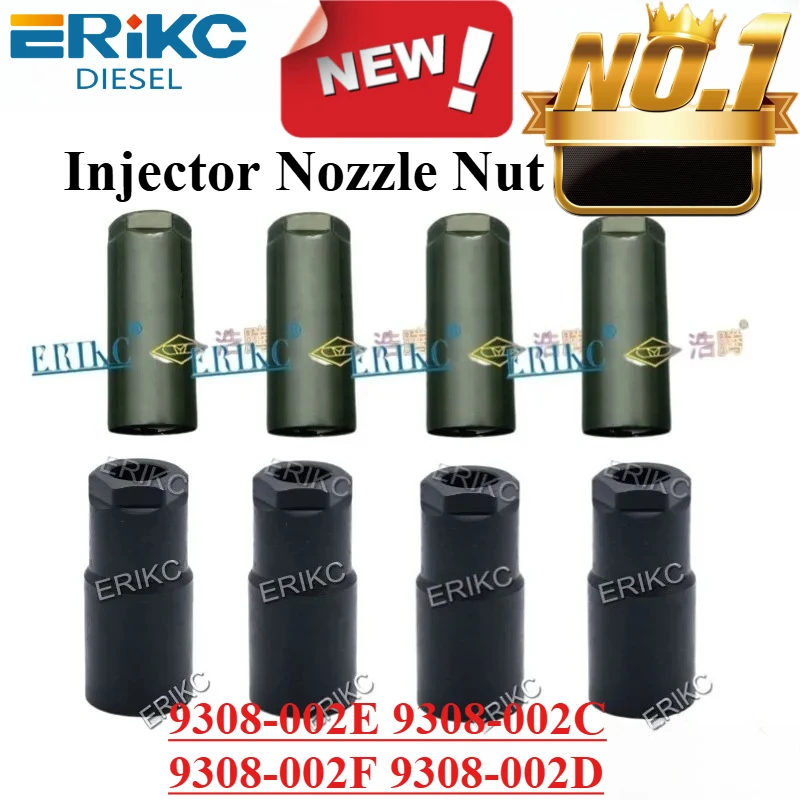 4PCS Injector Nozzle Nut 9308-002E Cap 9308-002C 9308-002F 9308-002D Euro 3/4 for Injector EJBR04501D EJBR03401D NUT