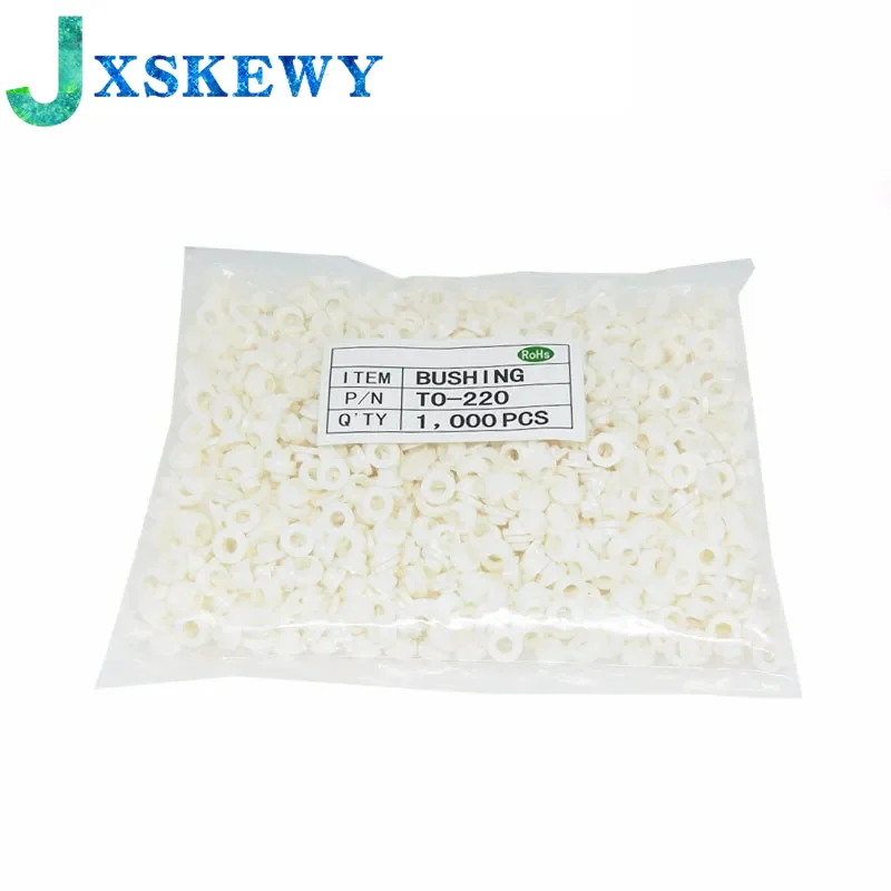 100Pcs or 1000pcs Insulating Tablets  Bushing Transistor Pads Circle TO-220 Insulated Cap Insulation Particle Ring For M3 Screws