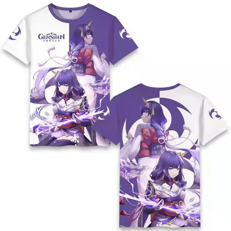Game Genshin Impact Yun Jin 3D Print T-Shirts Women Men Casual Short Sleeve T Shirt Harajuku Streetwear Tees Tops Kids Clothing