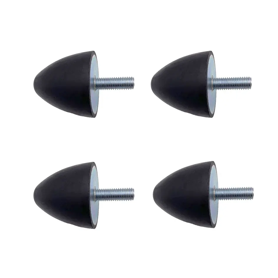 

4 шт. D50 * H50 M8/M10 наружная резьба, конический тип, резиновый амортизатор, капля воды, амортизатор, амортизатор, антивибрационное изоляционное крепление