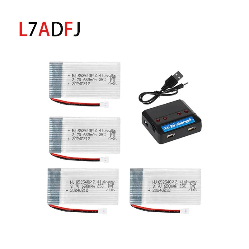 852540 3.7V 650mah Drone Rechargeable Battery Syma Li-Po Battery + Charger Units For Syma X5c X5c-1 X5 RC Quadcopter Spare Parts