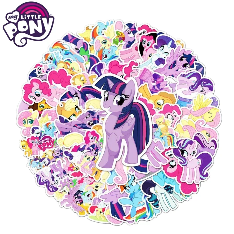 My Little Pony Anime Peripheral Stickers Creative Stickers Waterproof Suitcase Laptop Refrigerator Decorative Sticker Gift