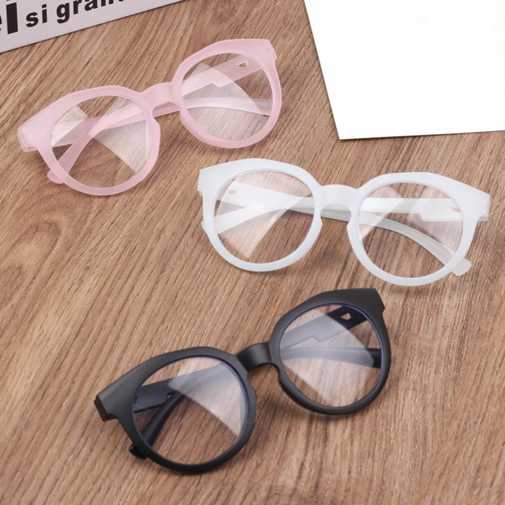 

Light Glasses Lightweight Durable PC Resin Protective Eyewear UV Blocking Computer Reading Photo Props Blue Light