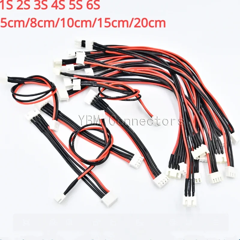 Cable De Carga De Equilibrio LiPo 22AWG - Conector 6S, Longitud 10 Cm, Para Cargadores RC De Baterías 2S-6S