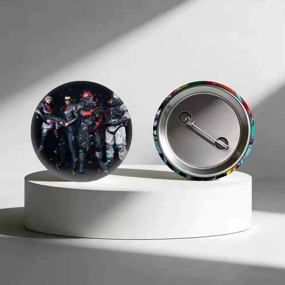 GAME Cyberpunk 2077  25 32 44 58 75mm Badges Personalized Round Brooches Pins Accessory Gift