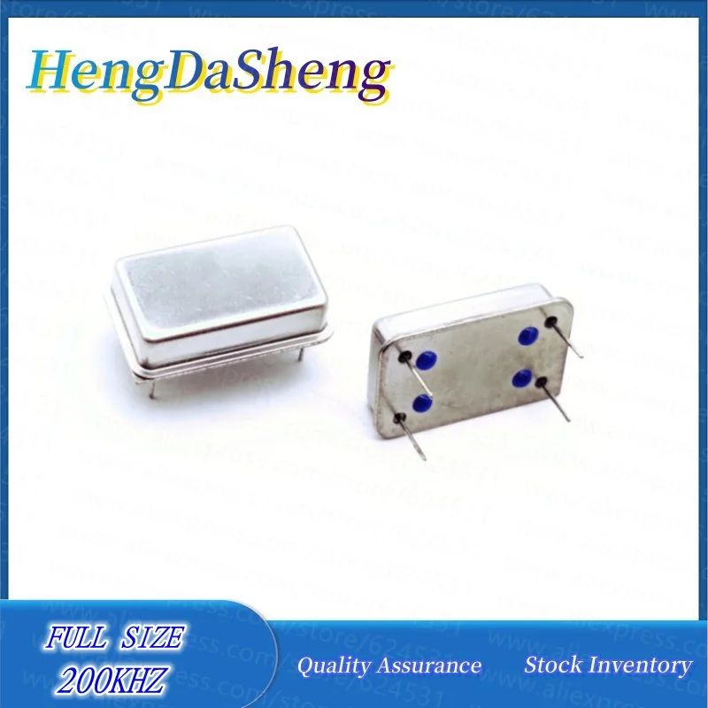 5Pcs/Lot In-line Rectangular Active Crystal Oscillator 200KHZ 200K OSC Clock vibration Full Size DIP-4