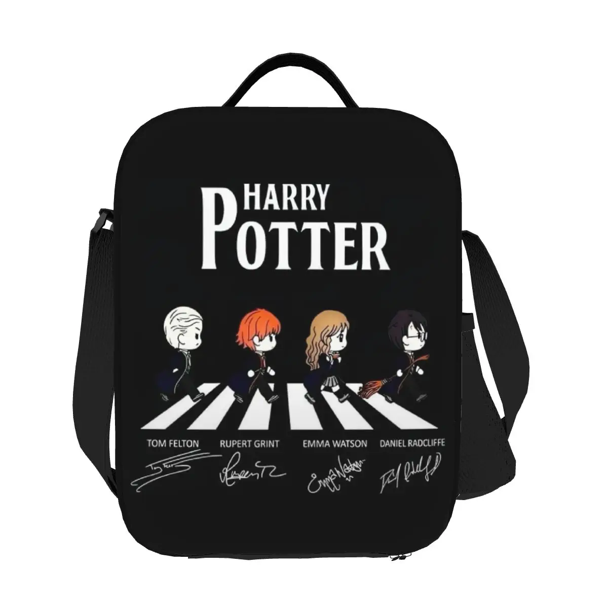 

Custom Harrys Magic Adventure Movies Potters Insulated Lunch Bags for School Office Resuable Cooler Thermal Bento Box Women Kids
