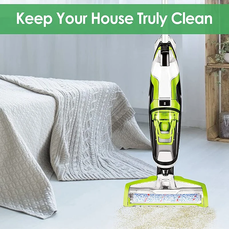 A01V-Запасные части, совместимые с Bissell Crosswave, 3 рулона щеток для разных поверхностей 1868 + 3 вакуумных фильтра 1866 Вакуумный фильтр