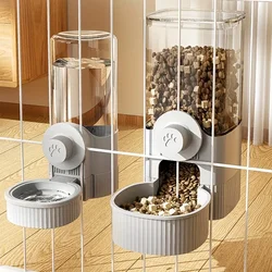 Pet Automatic Feeder and Drinker Hanging Cage Cat and Dog Bowl Gravity Feeding Drinking Set Dog Water Bottle