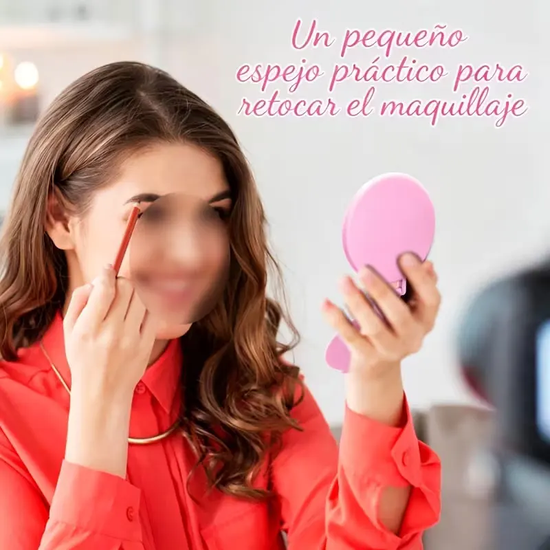 10Pcs/20Pcs/30Pcs/40Pcs/50Pcs Handheld Desktop Two-In-One Makeup Mirror Set, with Flip Cover Protection, with Mirror Stand, Portable Round Mirror, Suitable for Girls to Use When Going Out to Apply Makeup, with Flip Cover, Lightweight Round Mirror. Very Suitable for Wedding Favors, Party Favors, and Is the Best Choice for Valentine's Day, Christmas, Valentine's Day, Thanksgiving, and Mother's Day Gifts
