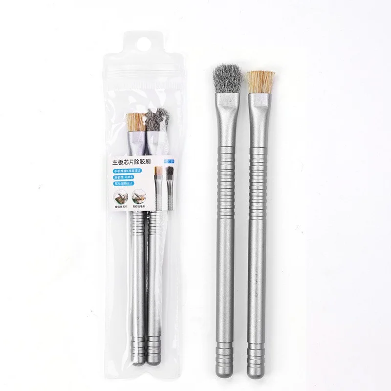 TE-159 Multifunctional Circuit Board Cleaning Brush for  Mobile Phone IC Pads Motherboard Dust Cleaning Steel Wire PVC Brush