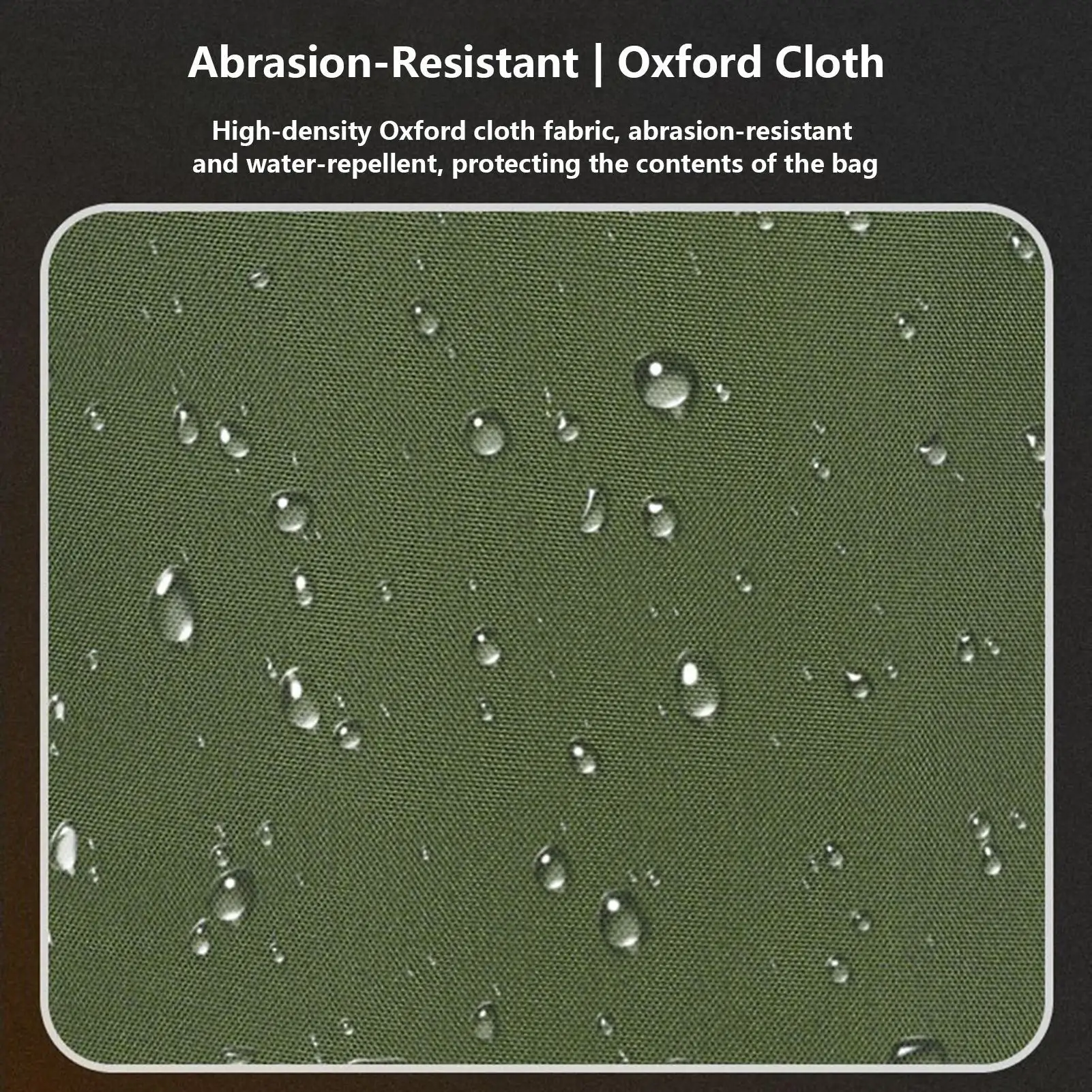 حقيبة ظهر لصيد السمك حقيبة أكسفورد متعددة الجيوب صندوق أدوات صيد السمك مع حامل قضيب للرجال والنساء طُعم المشي لمسافات طويلة #5