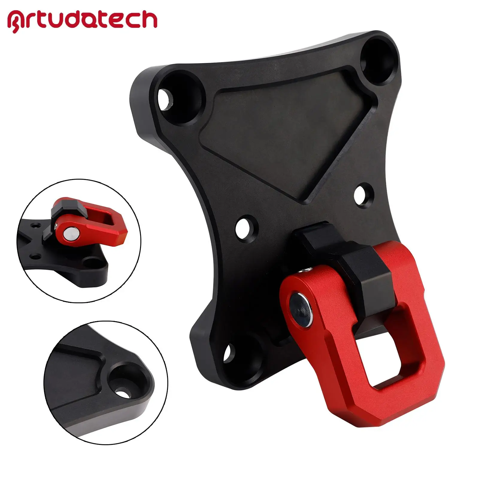 Artudatech Rear Radius Rod Tow Hook Pull Plate W/ 3/4