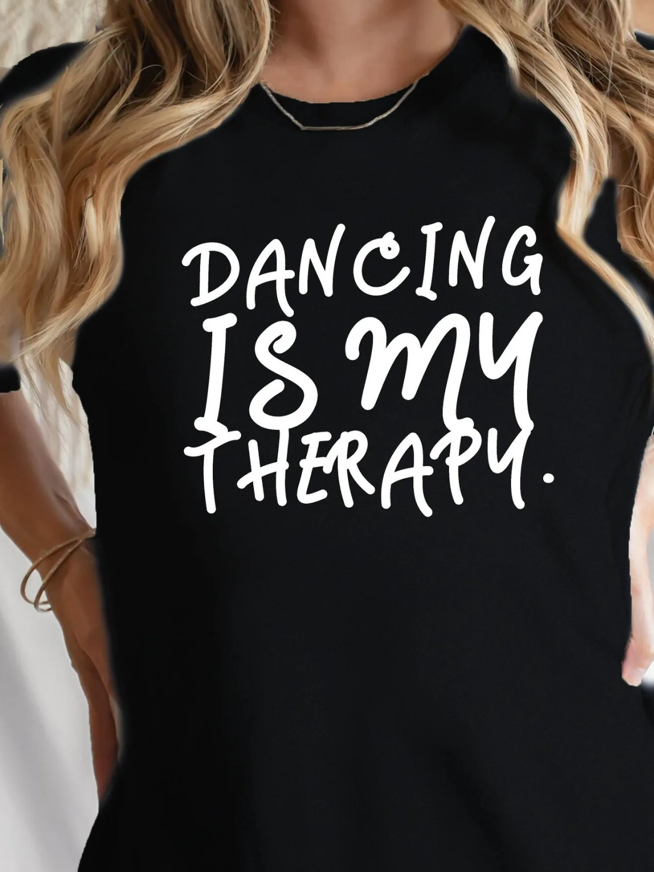 Lavabile, Comfort per tutte le stagioni per lezioni di danza Abbigliamento casual, Abbigliamento per espressioni artistiche, Top con stampa giocosa, Camicia dalla vestibilità rilassata