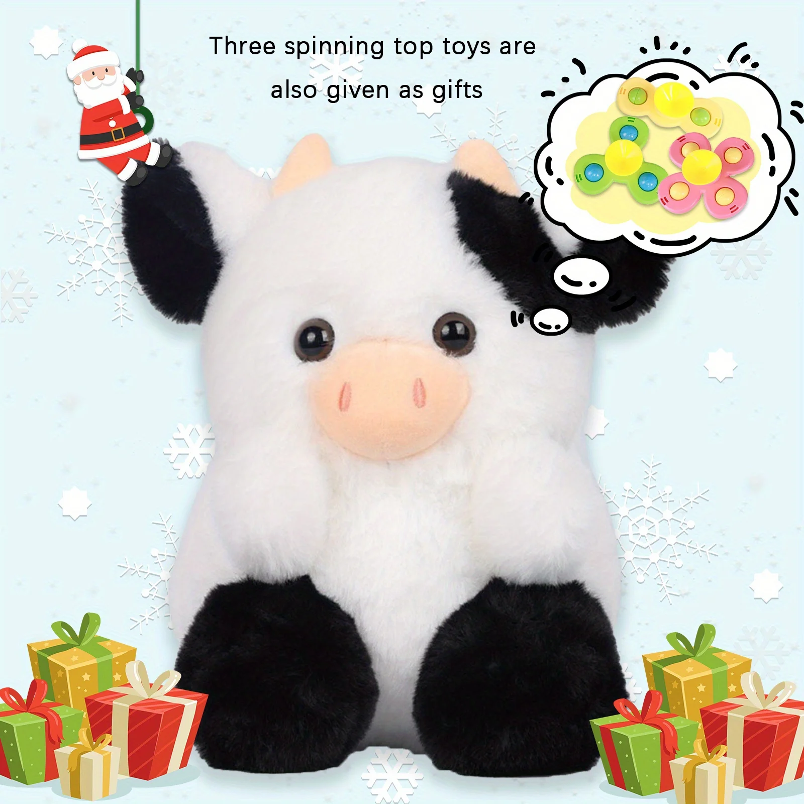 

Cute Cow Doll Set Comes with A Small Gift! Pink Strawberry Cow Super Soft Plush Toy Home Decoration Children's Christmas Gift