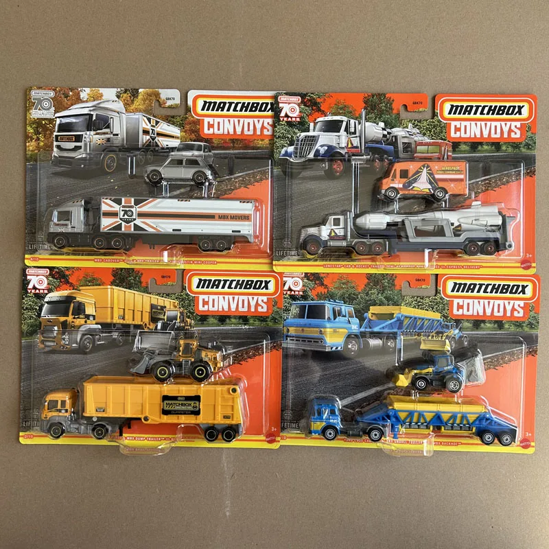Matchbox Collection Series Transport Fleet Theme GBK70 Tesla Trailer MATCHBOX Tank Truck GBK70 Blue Ford Collector's Gift