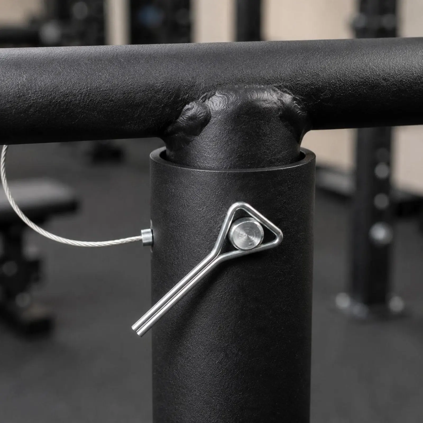 Picture 7: Landmine Bar Handle High Weight Capacity Adjustable Landmine Bar Landmine Handle Safety Locking Fastener Barbell Attachment