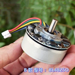 BL4825O Mini 48mm Brushless Motor DC12V 14.4V 24V 4000RPM Large Torque Reversible PWM Speed Regulation 6mm Shaft For Fascial gun