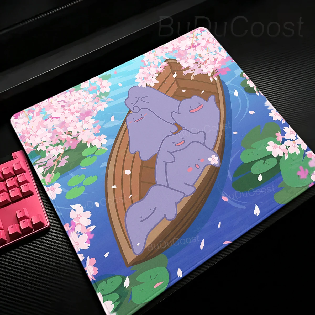 Small Mousepad Cute Ditto Rubber Mouse Pad Esports Gamer PC Keyboard Playpad Desktop Decoration Rug Pokemon Mat Desk accessories view 3