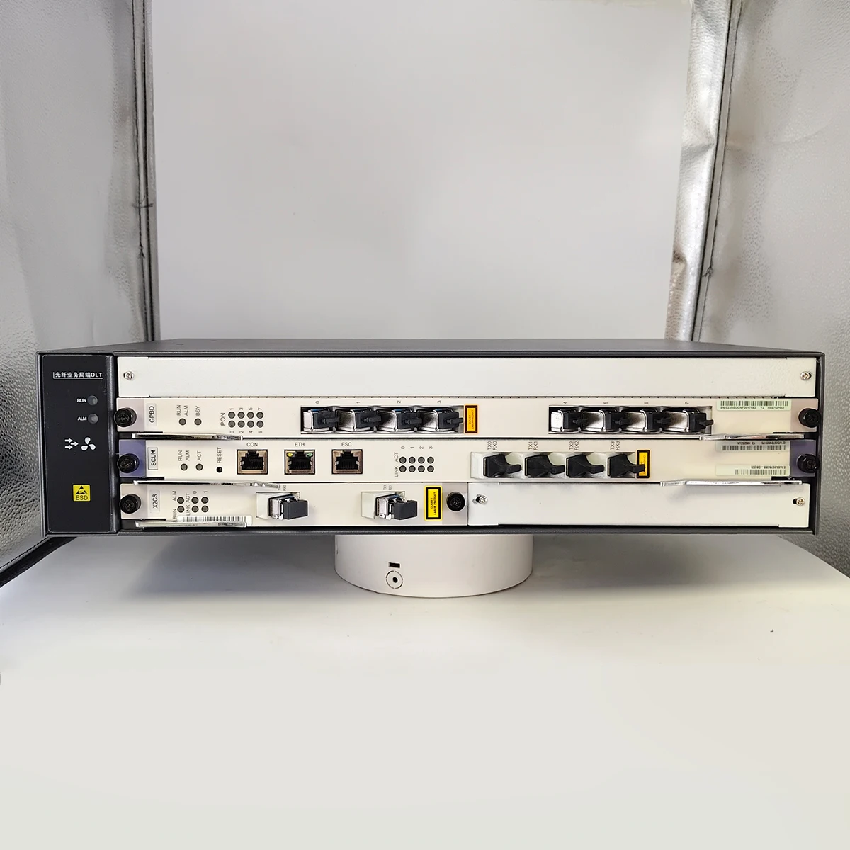 2U Rack-Mount Fiber Optic Server, OLT, GPON Optical Line Terminal, AC Power Supply, FTTH Fiber Optic Access Network Equipment