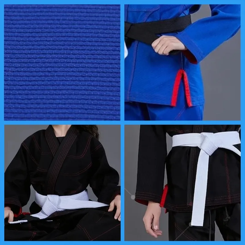 Brazilian judo suit BJJ GI judo suit professional children\'s adult judo suit men\'s and women\'s blue white black custom