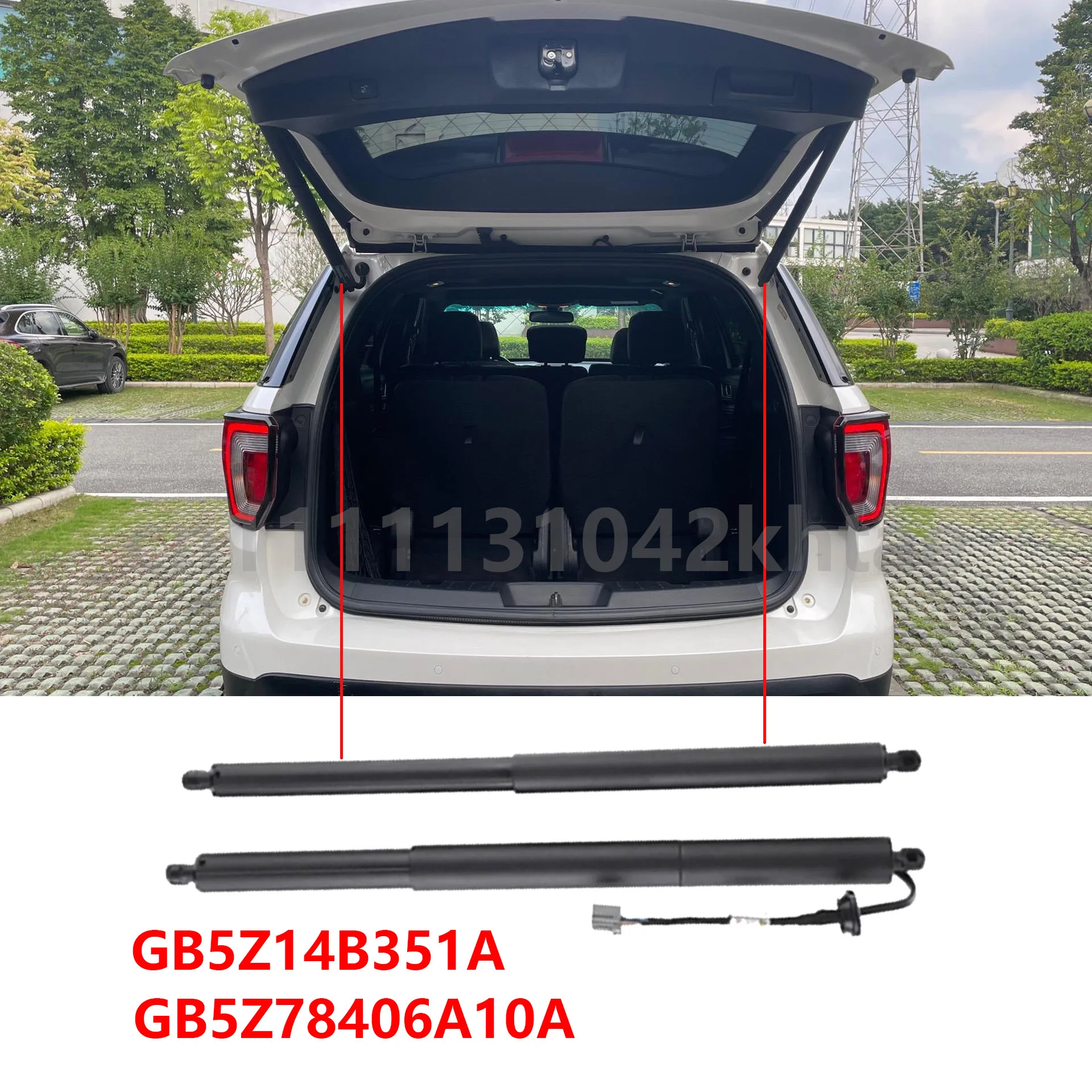 For 2016-2019 Ford Explore D4 U502 RH Tailgate Gas Spring Struts LH Tailgate Power Lift Supports GB5Z14B351A GB5Z78406A10A