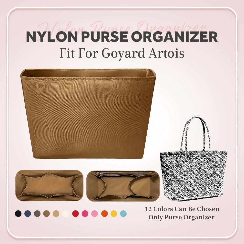 나일론 지갑 정리함 인서트, 내부 라이너 백 정리함 인서트, Goyard Artois 토트 핸드백 적합, 내부 라이너 백 정리함 나일론 지갑 정리함 인서트, 내부 라이너 백 정리함 인서트, Goyard Artois 토트 핸드백 적합, 내부 라이너 백 정리함
