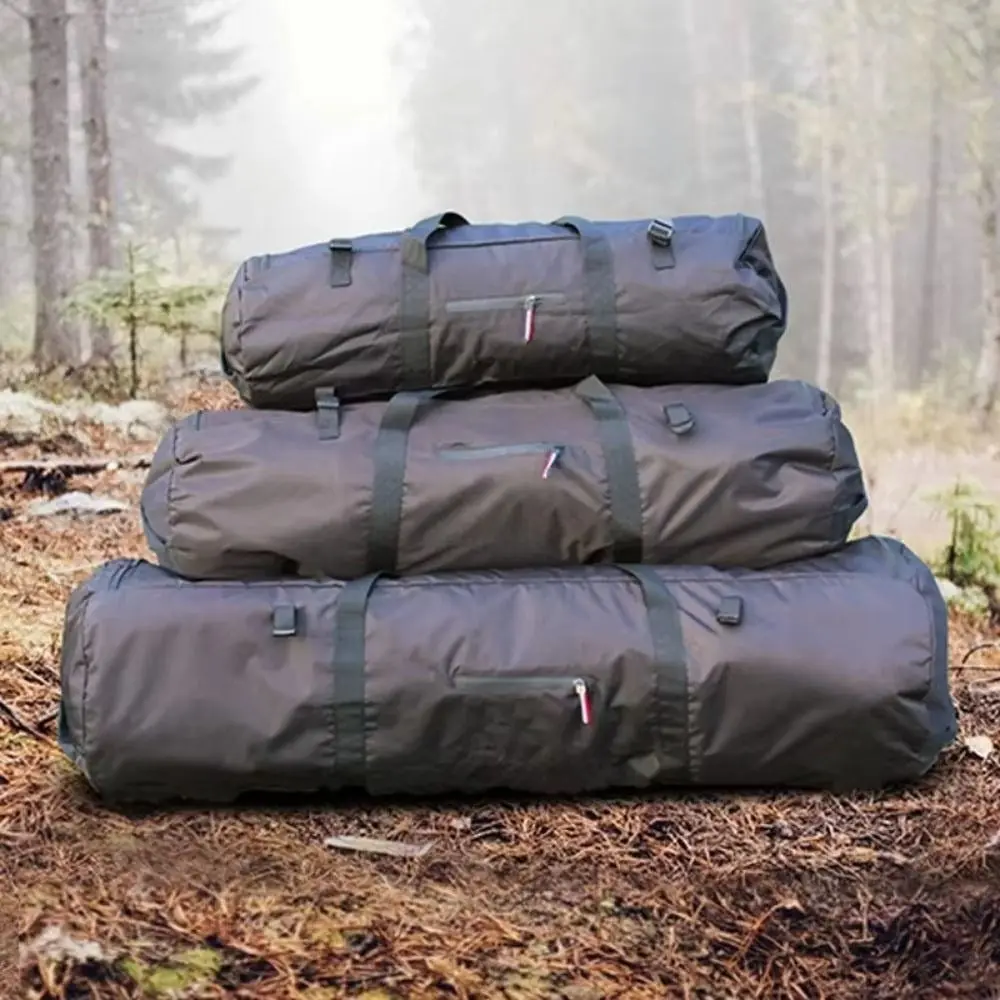 

Convenient Oxford Cloth Tent Storage Bag Durable Large Capacity Foldable Duffel PU Portable Design Waterproof Organizer Travel