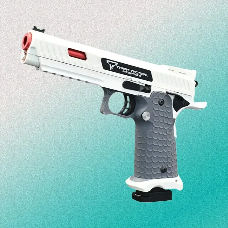 2025 New Toy Gun UDL2011 Alloy Nylon Soft Shell Ejection Pistol Manual Launcher Actual Size Fake Blasting Gun Copy Toy Boy