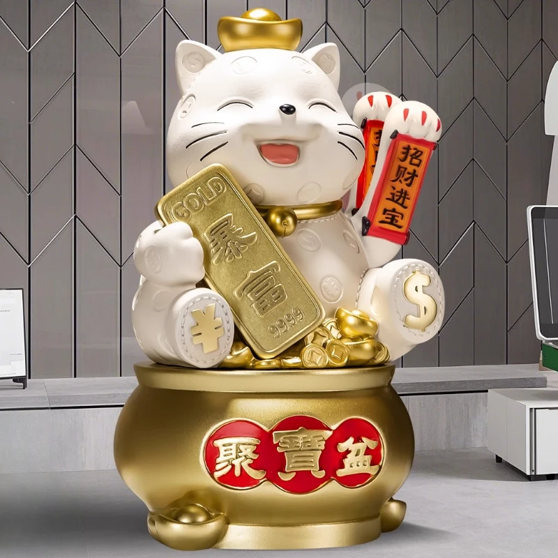 

Automatic hand shaking electric lucky cat hotel front desk opening gift ornament